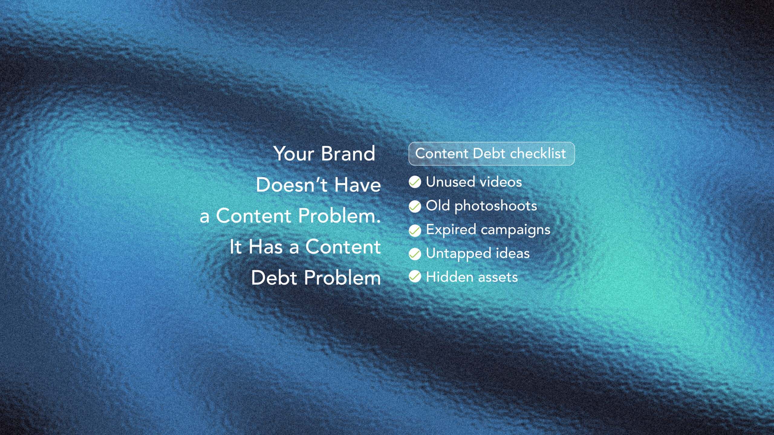 Your Brand Doesn’t Have a Content Problem. It Has a Content Debt Problem.